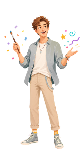 ENFP The Campaigner MBTI-style personality type illustration