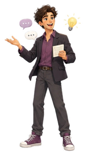 ENTP The Debater MBTI-style personality type illustration