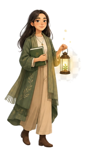 INFJ The Advocate MBTI-style personality type illustration