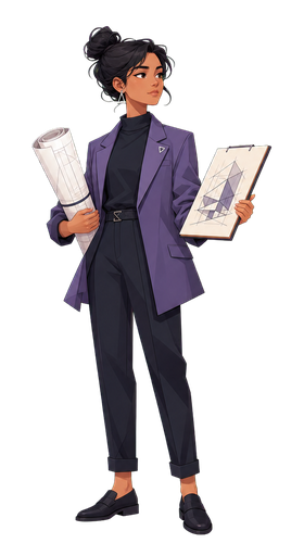 INTJ The Architect MBTI-style personality type illustration