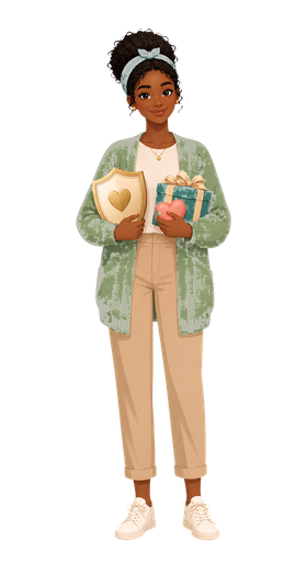 ISFJ The Defender MBTI-style personality type illustration