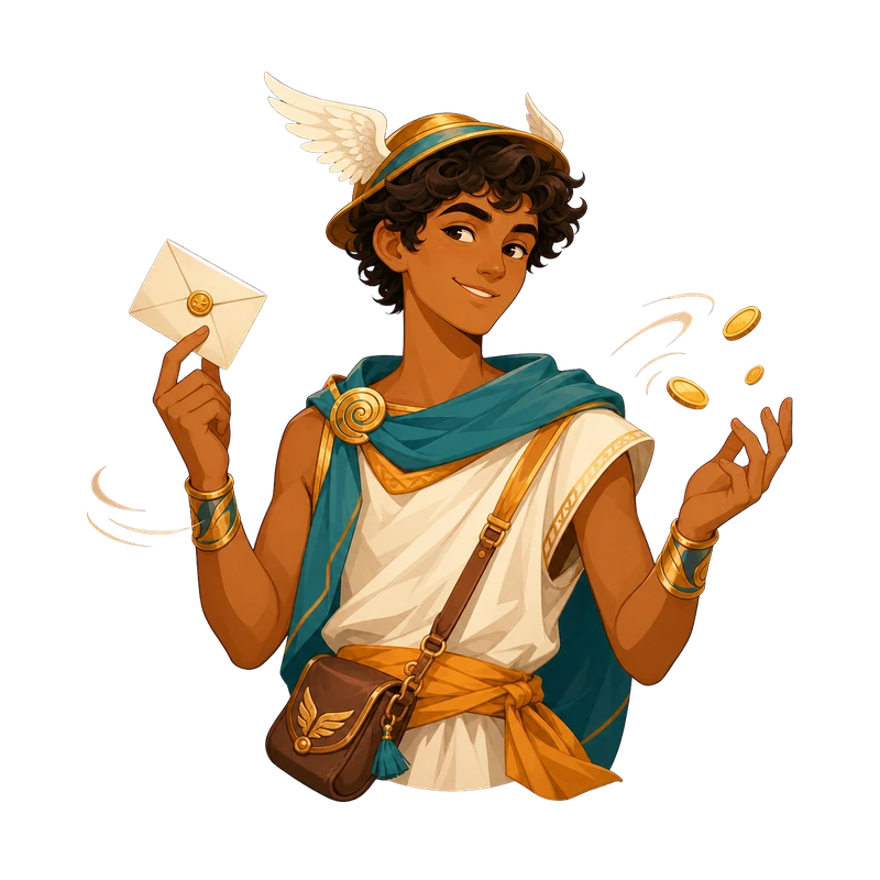 Hermes - The Clever Messenger result illustration