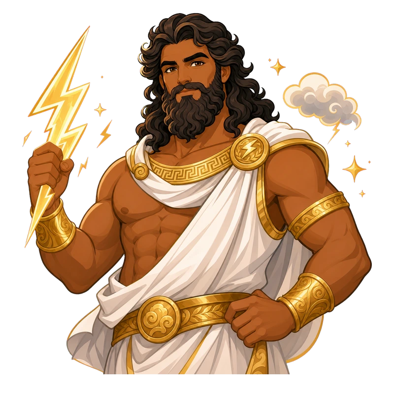 Zeus - The Thunder King result illustration